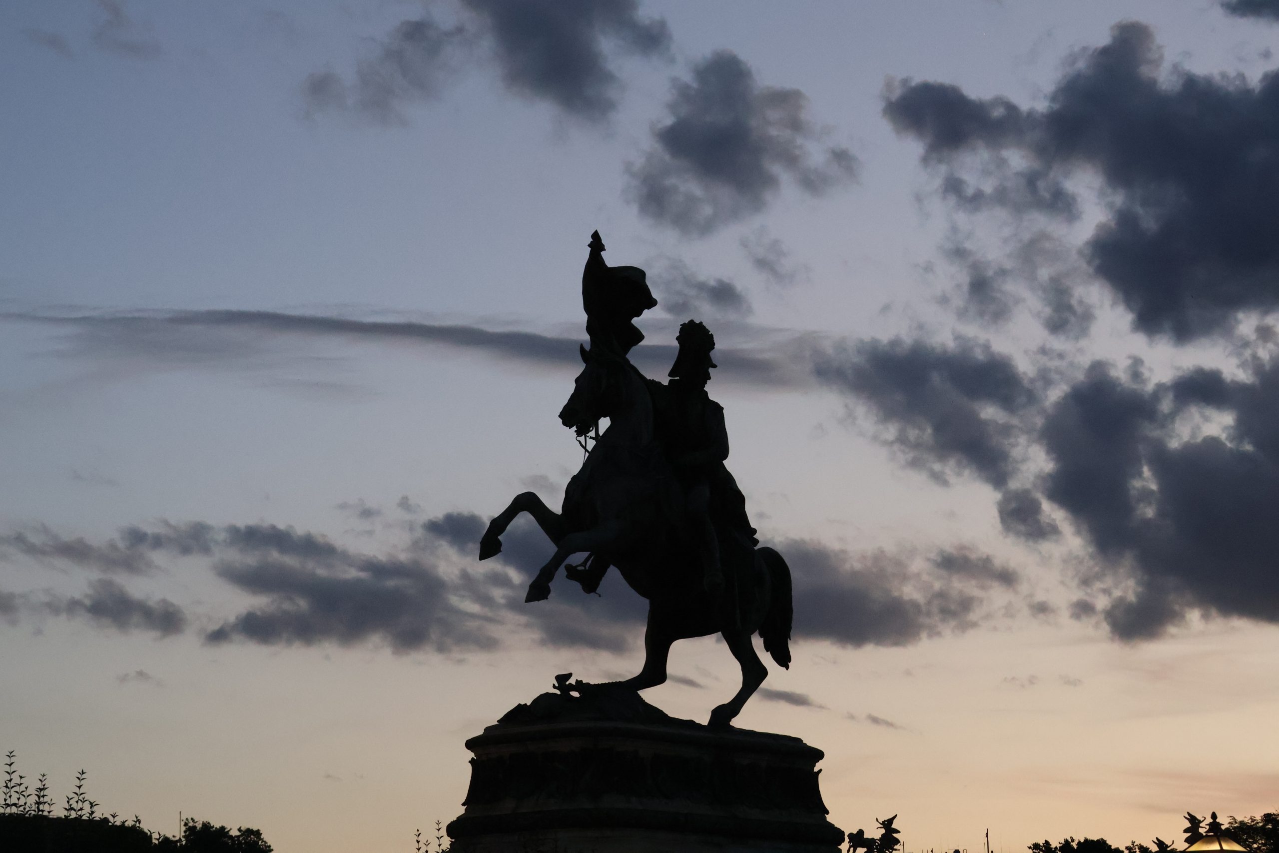 The equestrian statue of Archduke Charles in Vienna.