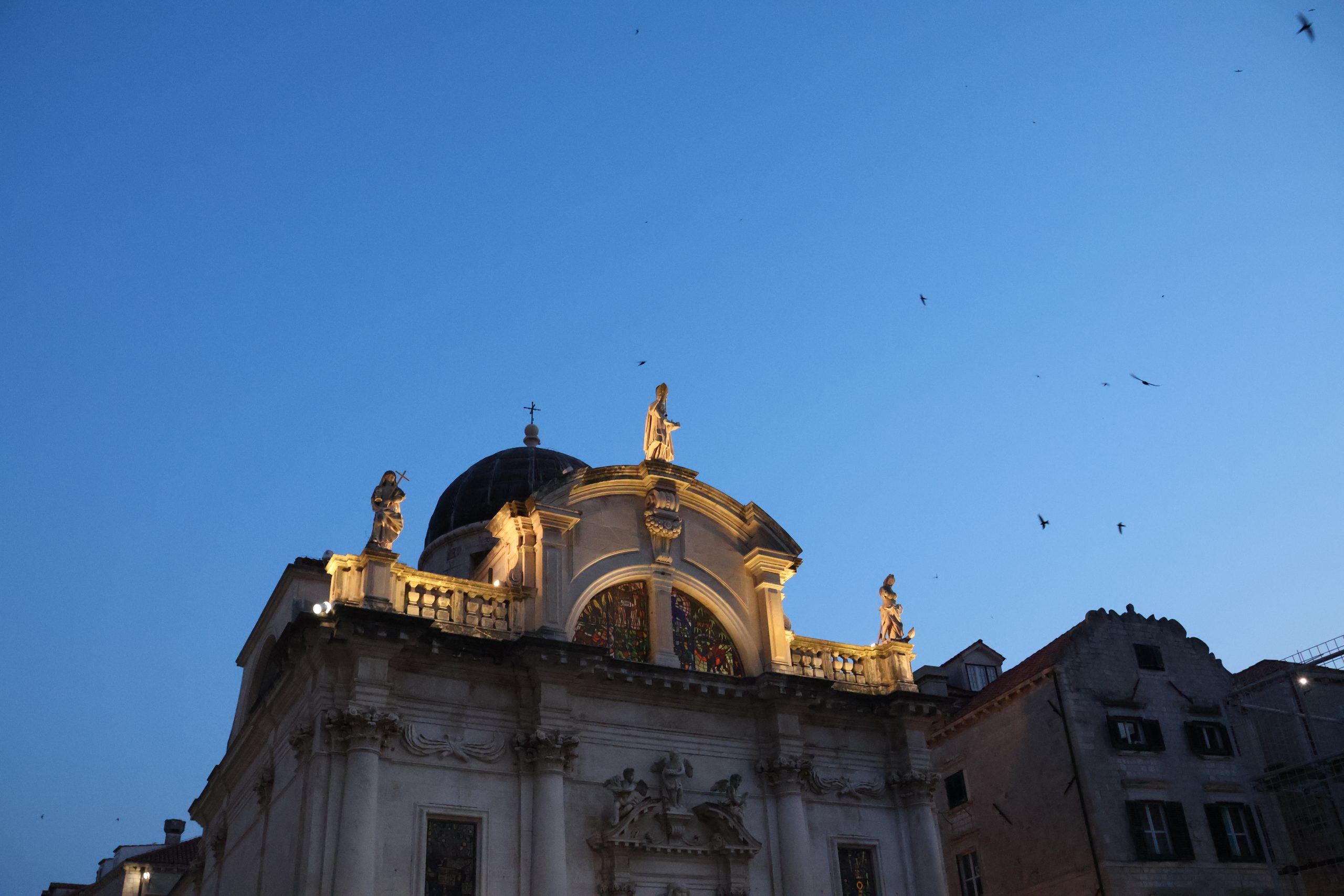 The exterior of St. Blaise's Church in Dubrovnik.